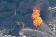 ببینید | اولین تصاویر از آتش‌سوزی در پالایشگاه نفت آمریکا