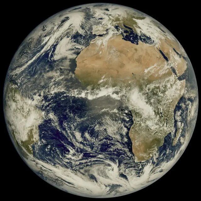 تصویر پر جزئیات زمین از نگاه دوربین ماهواره جدید هواشناسی اروپا/ عکس