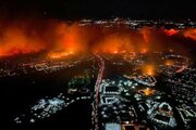 ببینید | اولین تصاویر از آتش‌سوزی شدید در شهر کورگان روسیه