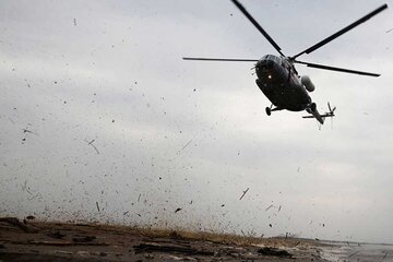 سقوط بالگرد طالبان با برخورد به دکل برق!