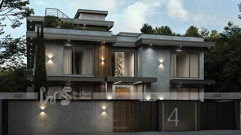 طراحی ویلا با شرکت ویرا طرح اسپرلوس