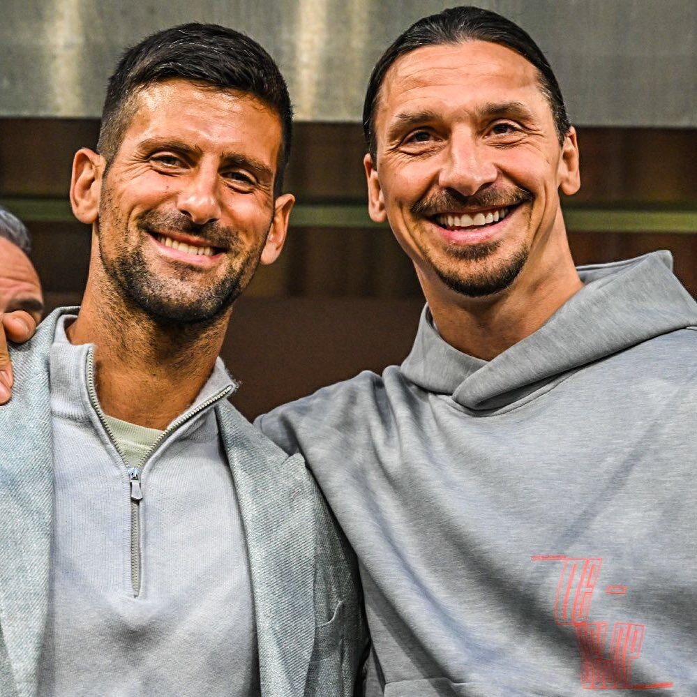 عکس | اسطوره تنیس مهمان ویژه دربی؛ سلفی نوله با زلاتان