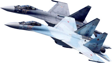 دریافت اولین دسته از جنگندههای سوخو ۳۵ روسی توسط ایران + عکس
دریافت اولین دسته از جنگندههای سوخو ۳۵ روسی توسط ایران + عکس