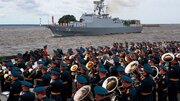 رونمایی از «تمبر یادبود» ماموریت موفق دریانوردی به دور دنیای «ناوگروه ۸۶» + عکس‌ها
