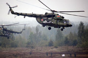 ببینید | لحظه سقوط هلیکوپتر روسی در کریمه