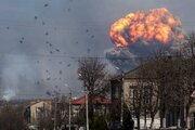 ببینید | اولین تصاویر از لحظه حمله موشکی جدید روسیه به اوکراین؛ انفجار هولناک در ترنوپیل و ذوق‌زدگی یک شهروند!
