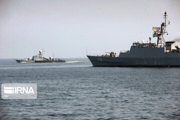 Iran Navy 86th fleet docks at Oman's Salalah Port