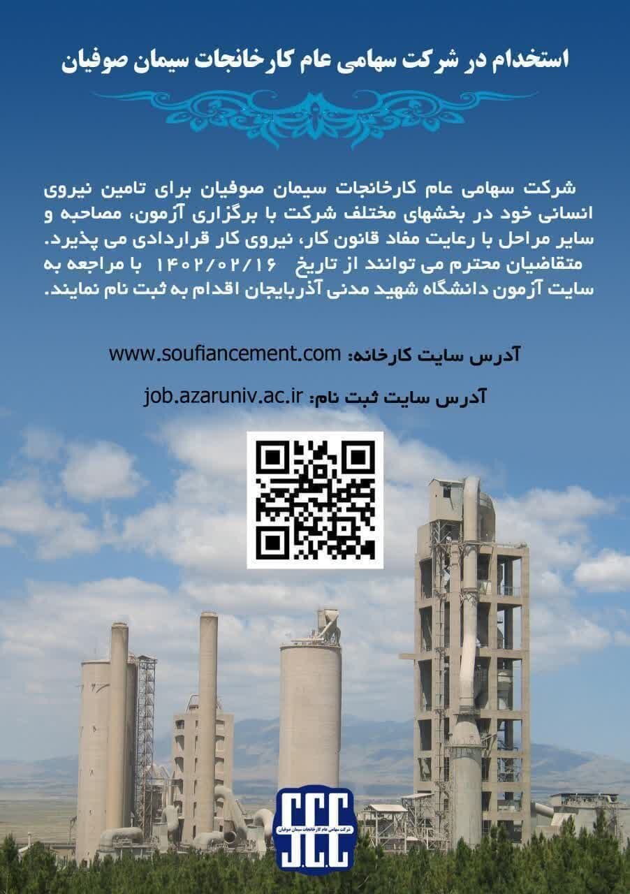 سیمان صوفیان تبریز، نیرو استخدام می کند