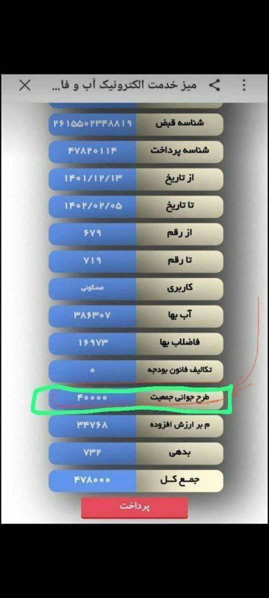 یک گزینه جدید به قبض برق اضافه شد