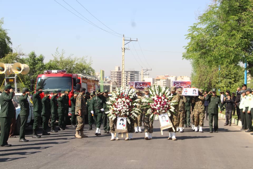 مراسم تشییع پیکر دو شهید تازه تفحص شده دزفول برگزار شد