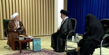 دیدار آیتالله جوادی آملی با مهمانانی از بحرین