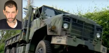 سارق خودروی نظامی ۵ تنی دستگیر شد/ عکس سارق خودروی نظامی ۵ تنی دستگیر شد/ عکس