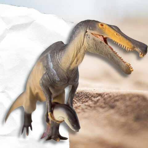 قیافه ترسناک و عجیب یک دایناسور درنده در برزیل/ عکس