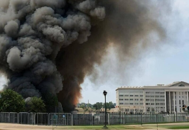 انفجار در نزدیکی پنتاگون؛ وحشت در آمریکا / ساختگی، اما ترسناک/ عکس
