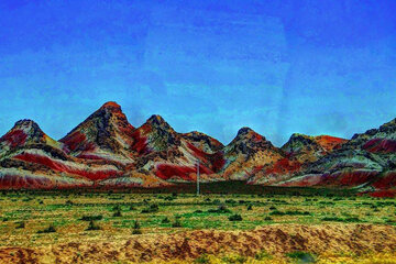 عکس | کوه‌های هزار رنگ و جادویی زنجان و ماهنشان