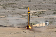 ازاحة الستار عن الصاروخ الباليستي الجديد "خيبر" بحضور وزير الدفاع