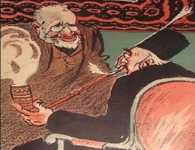 ریخت و پاش  سفر خارجی حیرت برانگیز شد / کاریکاتورهای مظفرالدین شاه در مجله های طنز اروپا