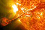 ببینید | ویدیویی منحصر به فرد از ثبت لحظه انفجار عظیم در خورشید