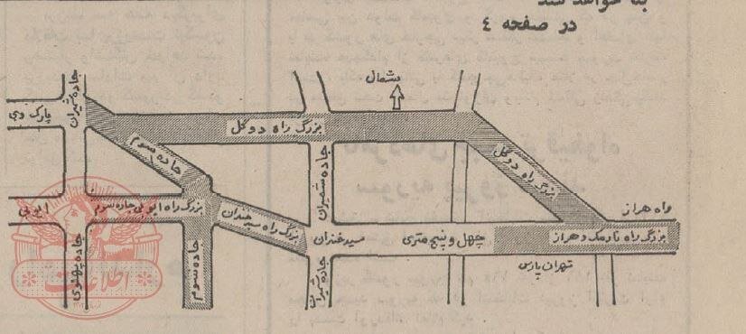 نقشه احداث بزرگراه « دوگل » در تهران دهه ۵۰؛ این بزرگراه امروز چه نام دارد؟/ عکس
