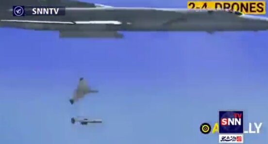 نصب و شلیک پهپادهای شاهد۱۳۶ ایرانی روی جنگنده های مافوق صوت روسی + تصاویر