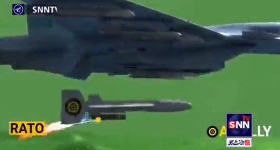 نصب و شلیک پهپادهای شاهد۱۳۶ ایرانی روی جنگنده های مافوق صوت روسی + تصاویر