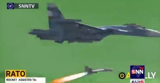 نصب و شلیک پهپادهای شاهد۱۳۶ ایرانی روی جنگنده های مافوق صوت روسی + تصاویر