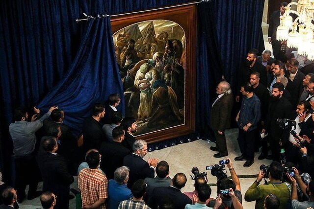 لحظه وداع امام رضا(ع) با فرزندش نقاشی شد