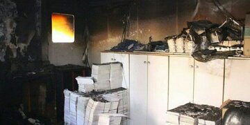 آتش‌سوزی یک آزمایشگاه تشخیص طبی در بندرعباس