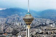 عکس | برج میلاد در میان هوای برفی تهران ناپدید شد!