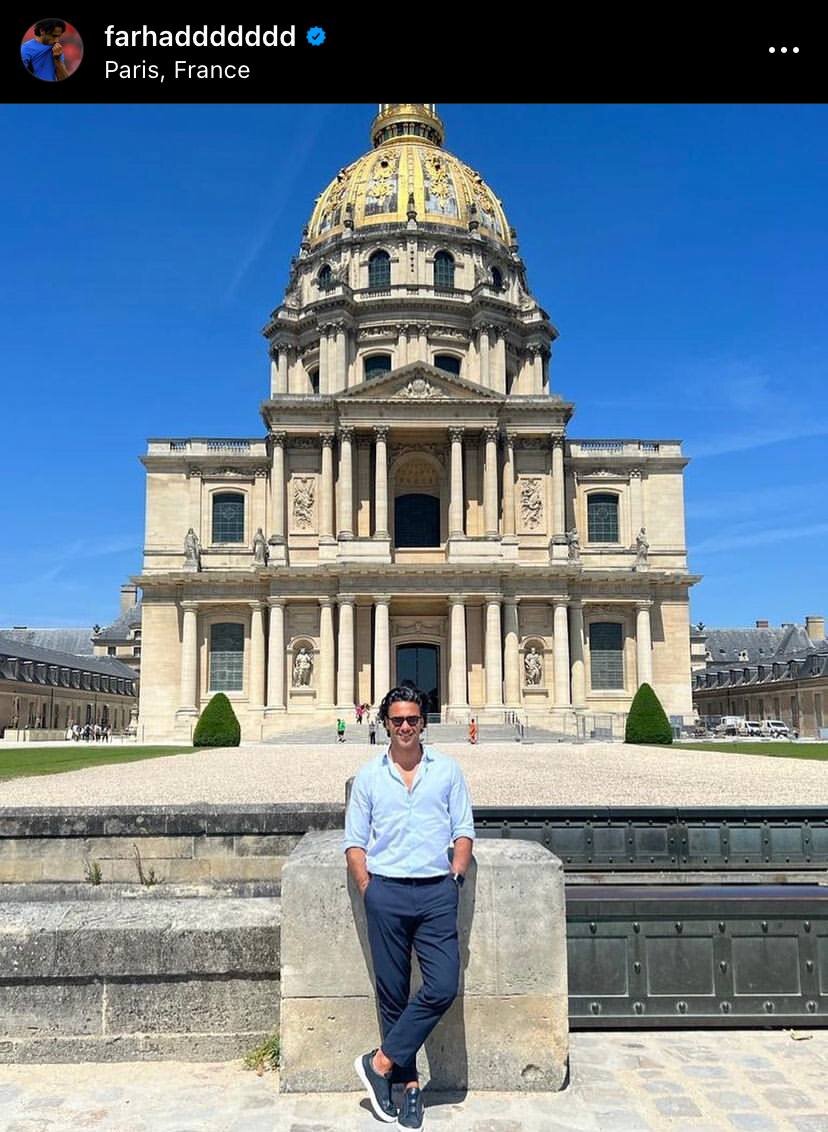 عکس| دلبری فرهاد مجیدی از هوادارانش در شهر عشاق