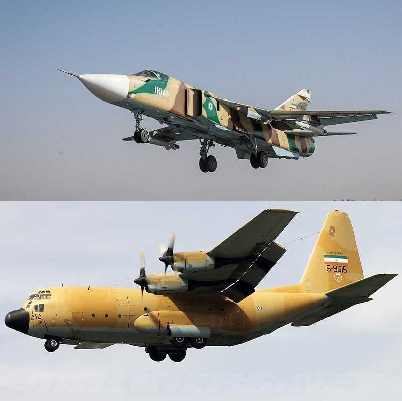 «بازآماد» یک جنگنده «سوخو ۲۴» و یک هواپیمای «سی ۱۳۰» + عکس‌ها
