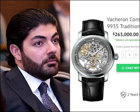 جنجال بر سر ساعت لاکچری پسر بارزانی/عکس