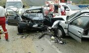 ببینید | تصادف مرگبار ۱۰ خودرو با تریلی در سنندج