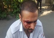 ضرب و شتم نیروی اورژانس تهران به دلیل آمبولانس بدون پلاک!