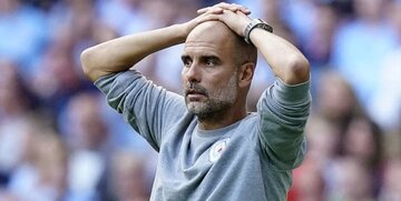 عکس | تصویر عجیب پپ گواردیولا در بازی با تاتنهام؛ آقای مربی چرا؟