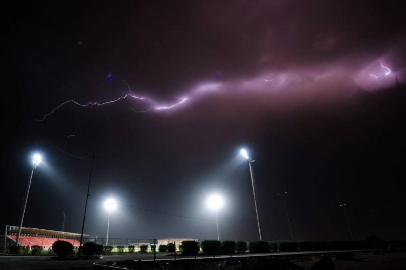 عکس | رعد و برق تماشایی استانبول همزمان با فینال
