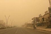 ببینید | مچاله شدن ماشین‌ها در طوفان شن مشهد!