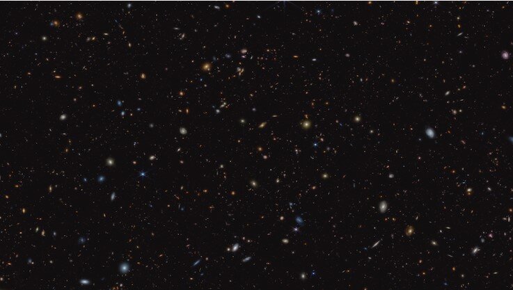 پی بردن به عظمت کیهان با نگاه به بیش از ۴۵ هزار کهکشان در یک قاب/ عکس