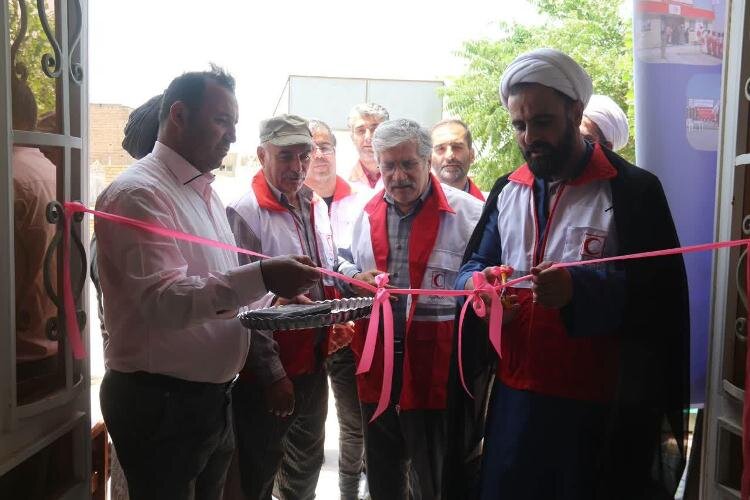 افتتاح خانه هلال روستای شاهین‌تپه در بوئین‌زهرا