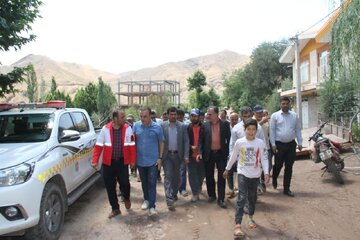 آغاز بازسازی خسارات سیل در الموت