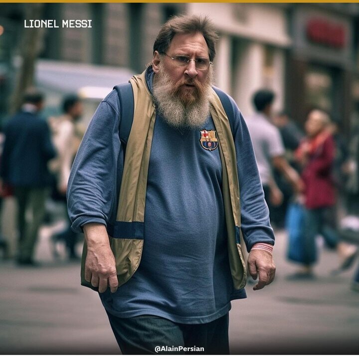 عکس | پیری بامزه مسی و رونالدو با هوش مصنوعی