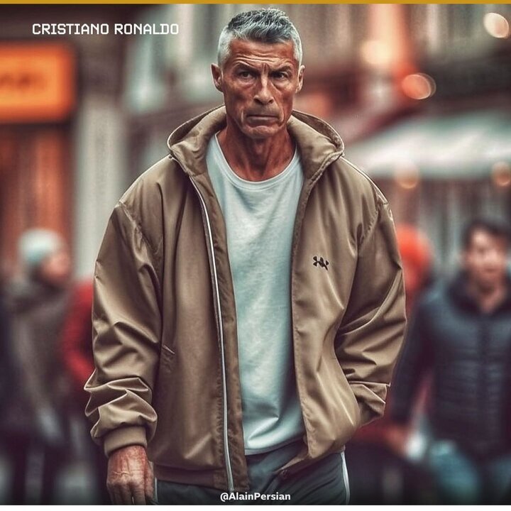 عکس | پیری بامزه مسی و رونالدو با هوش مصنوعی