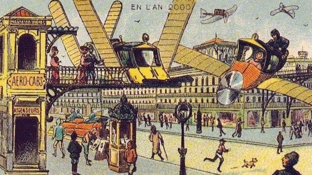 تصورات بامزه مردم ۱۰۰ سال پیش از جهان در سال ۲۰۰۰/ عکس