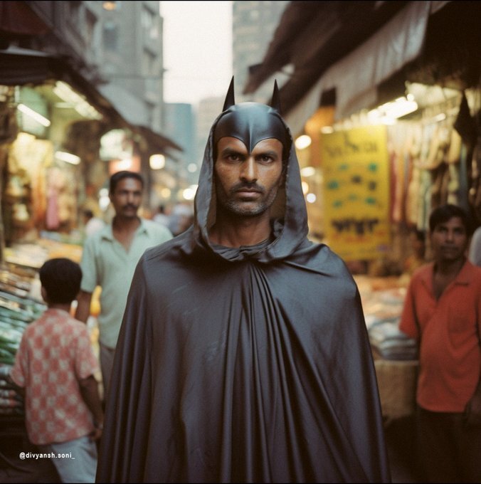 بتمن و سوپرمن اگر هندی بودند/ عکس
