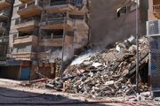 ببینید | اولین تصاویر از فرو ریختن ساختمان ۱۳ طبقه در مصر