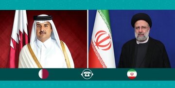 Iran president, Qatari emir call for expansion of cooperation