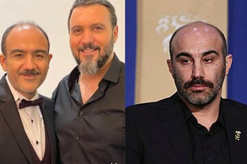 عکس | مهران غفوریان، محسن تنابنده و کامبیز دیرباز والیبالیست شدند