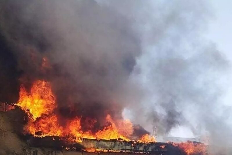 ببینید |  وقوع آتش‌سوزی اول جاده شاندیز مدرس مشهد