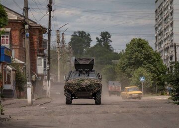 رویت خودروهای زرهی ترکیه در خارکف اوکراین/عکس