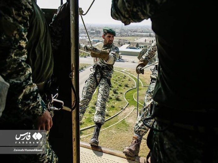 تصاویر خاص نیروهای ویژه ارتش در حال انجام آموزشهای نظامی